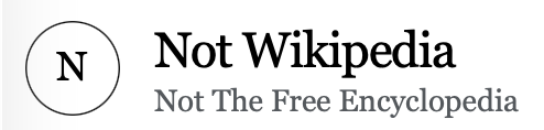 Not Wikipedia Entry