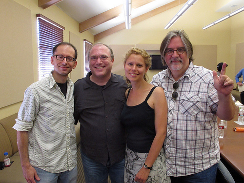  David, me, Sarah, and Matt Groening 