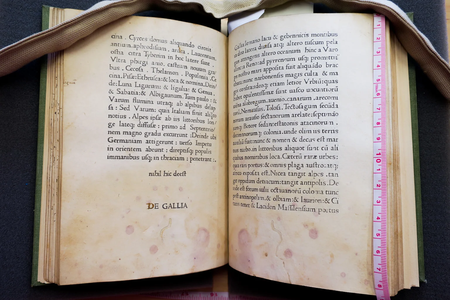 It‘s not a blank page, but it’s the first instance of a phrase indicating something isn’t supposed to be where there’s empty space.