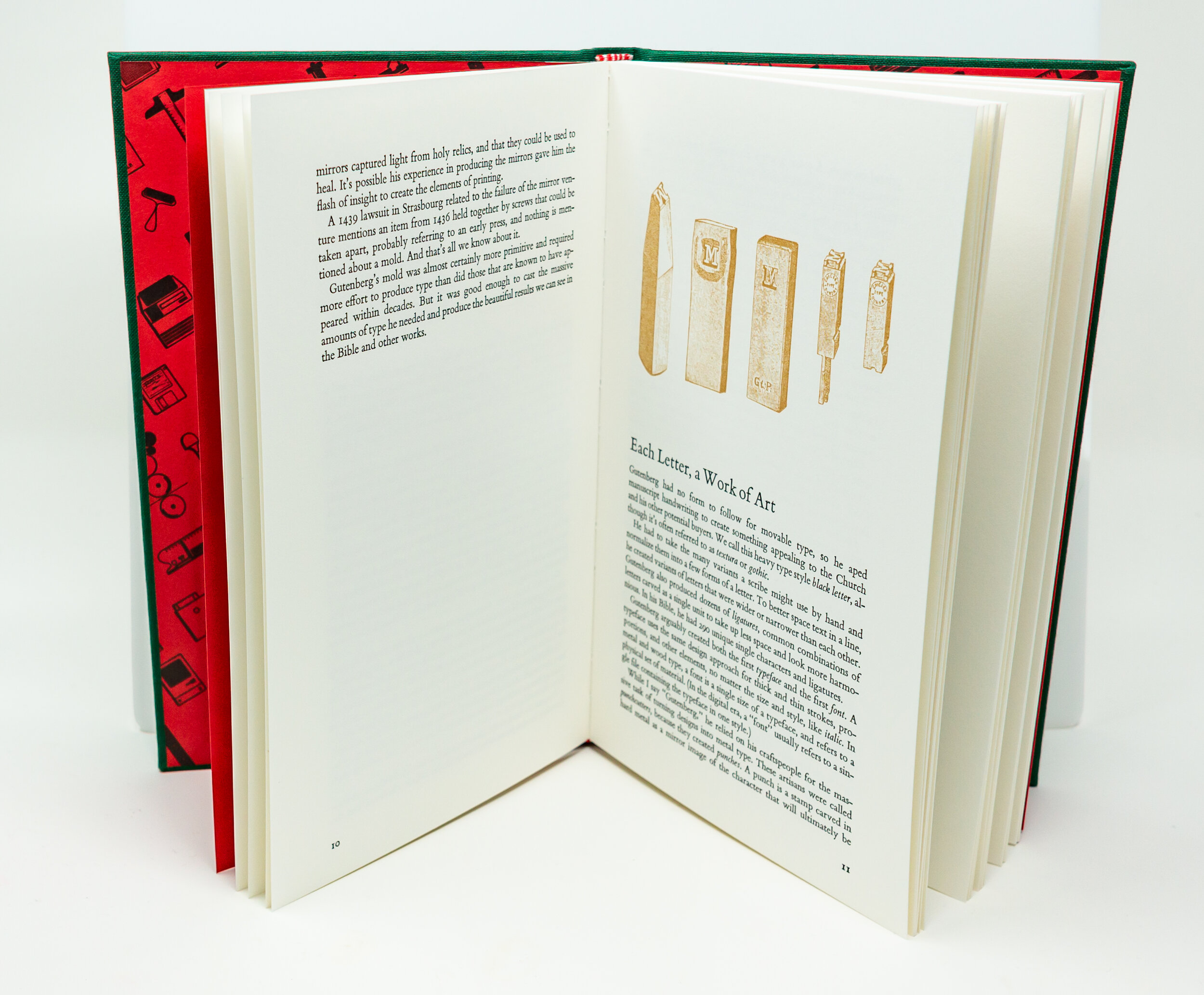  Interior spread of  Six Centuries of Type & Printing  