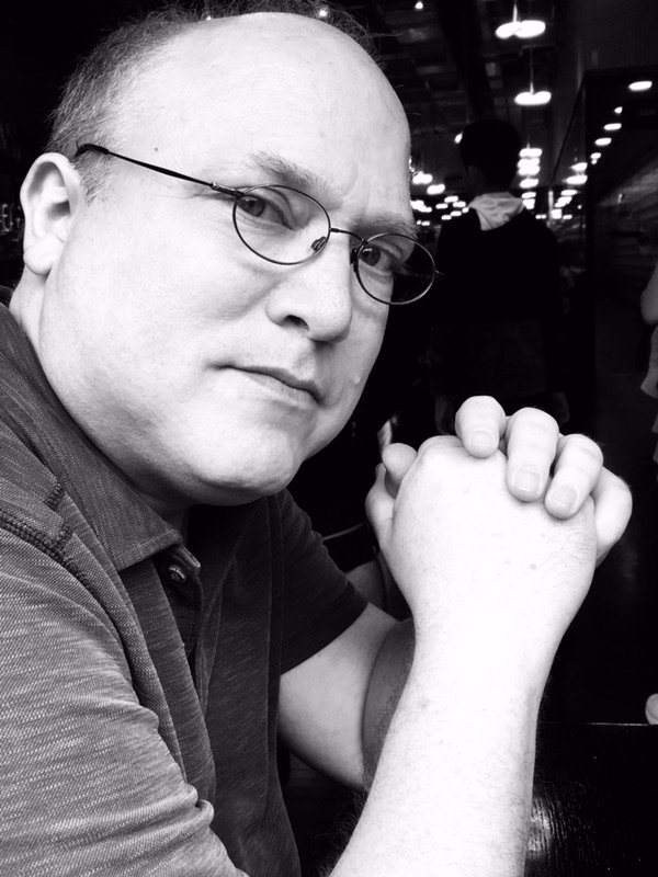 Pensive in the Tate Modern café in London